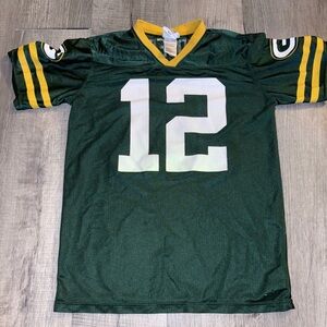 Green Bay Packers Kids Jersey - Green size xtra large 14-16 Aaron Rodger’s 12
